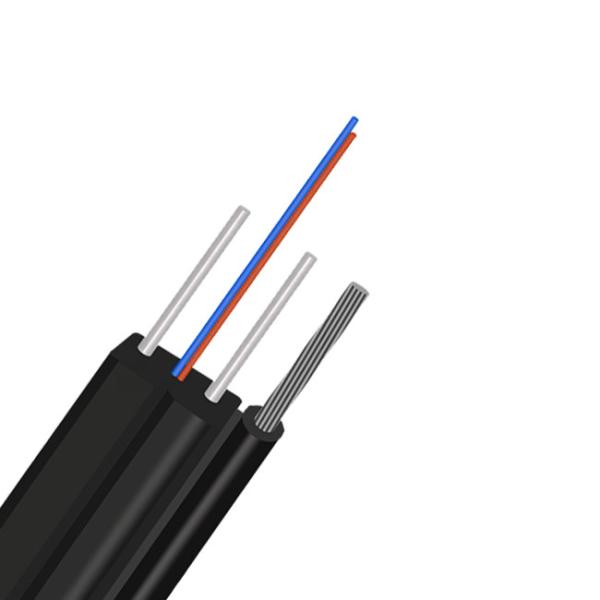 4 modo de cabo pendente do núcleo FTTX FTTH único, cabo de fibra ótica exterior interno de Lszh