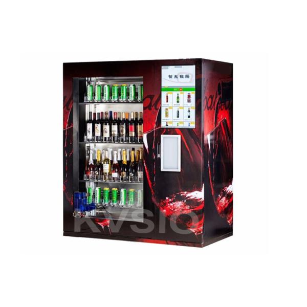 Brandy Champagne Beer Auto Vending Machine With Elevator And Real Time
