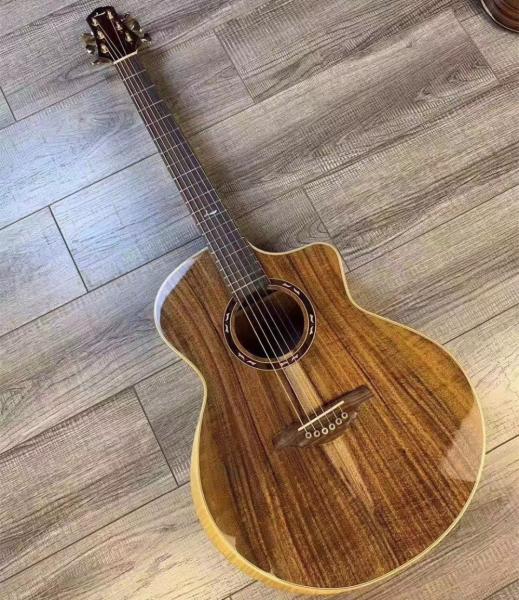 41 inch All solid koa wood Acoustic Guitar,New arrival Solid KOA Guitar,hand made koa