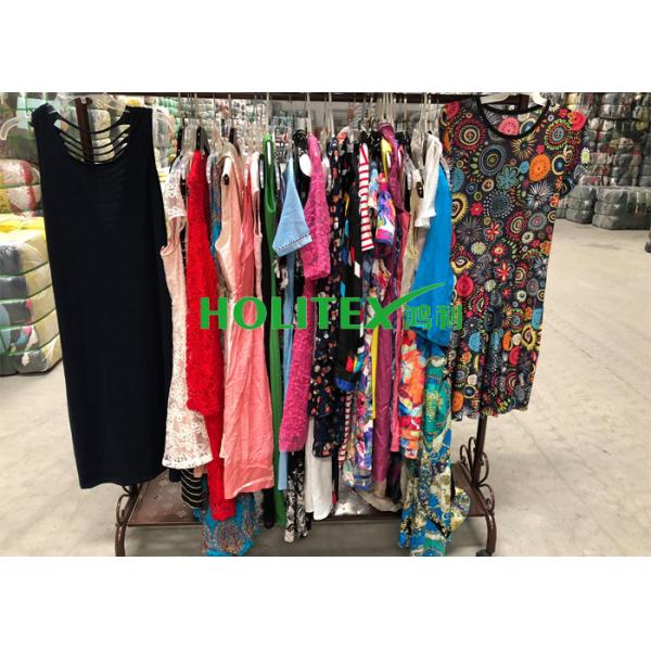 First grade American style second hand clothes , used women's clothing , ladies cotton dress