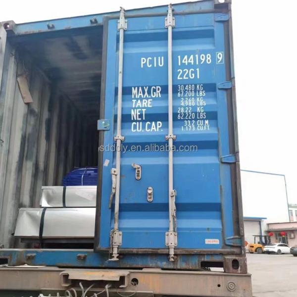 Folha GI revestida de cor pré-pintada 4x8 Telhado Metal ondulado 18 20 22 Gauge