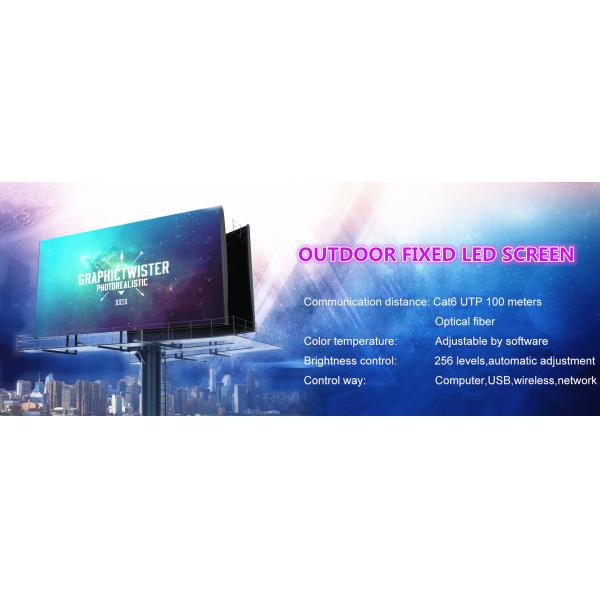 High Brightness Full Color P8 Fixed Installation Outdoor LED Display for Advertising