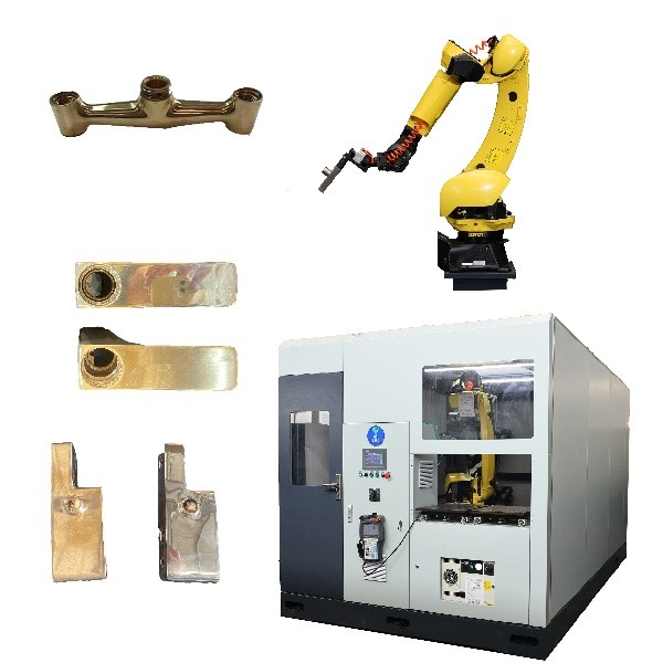 Robotic Auto Polishing Machine For Automotive Parts Brake Levers Bearings Metal Floors Core Components