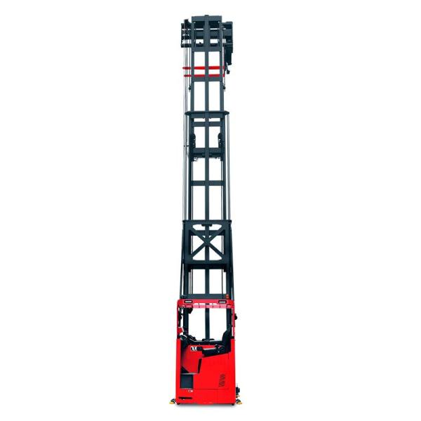 Seated type 1.5t electric 3-way pallet stacker with lithium battery optional for Narrow Aisle and Cold Storage Use