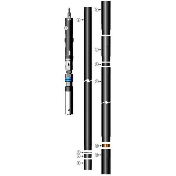 Bq Nq Hq Pq Perforación geotécnica de doble tubo