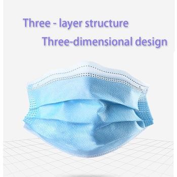 Disposable Personal Non Woven Disposable Face Mask Wholesale 3 Layers Disposable Face Mask for COVID-19