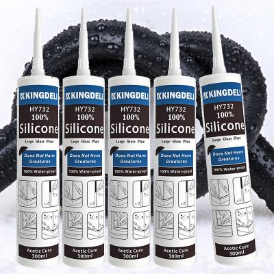 300 ml de selante de silicone de propósito geral excelente cola de adesão e selante para vidro