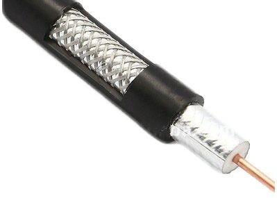 Low Loss 200 Coaxial Cable with PVC Jacket , Flexible Braided 50 Ohm Cable for WLL GPS