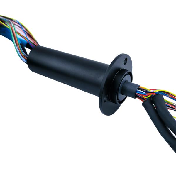 32 vías de alimentación y 2 vías de red Gigabit anillo de deslizamiento de 25 mm OD carcasa de aleación de aluminio