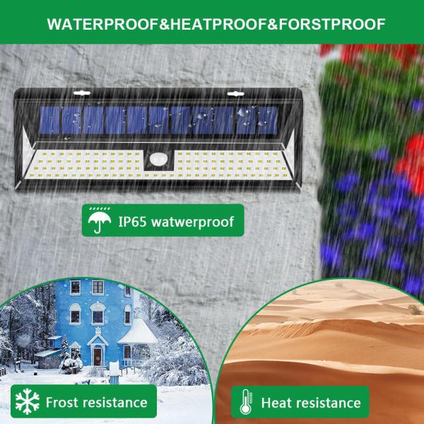 118/120 Decorative Solar Garden Lights Wireless Waterproof Motion Sensor Wall Security