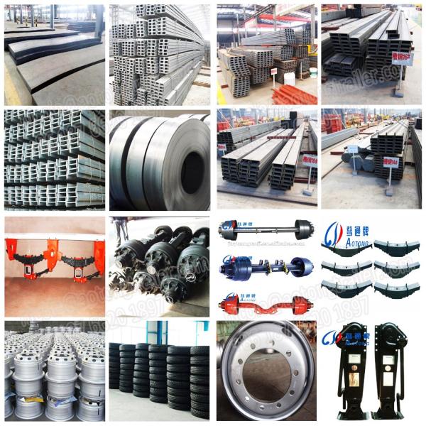 Заменяемый King Pin 2-5 Axle Gooseneck Heavy Duty Loader Нижний плоский полуприцеп