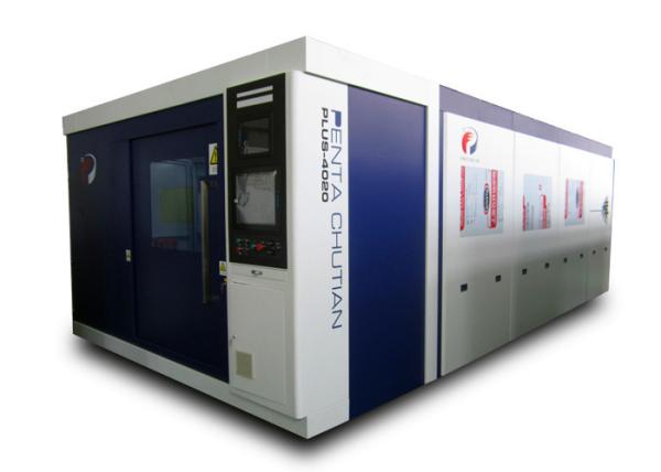 Auto Focus Industrial Laser Cutting Machine for Carbon Steel , Gantry type Structure