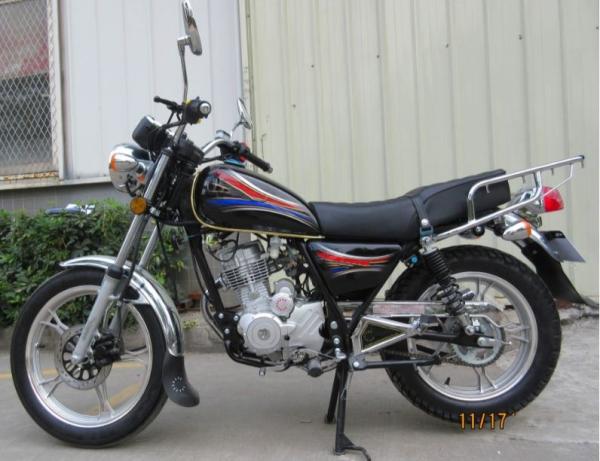 GR125-GN Classic Chopper Motorcycle Ground Clearance 140mm Black Color
