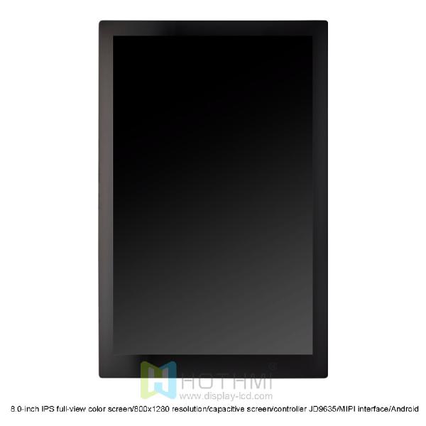 8.0-inch 800x1280 IPS full-view color resolution or capacitive screen