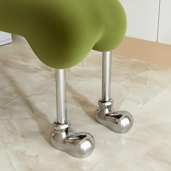 Velvet Star Hotel Bed End Stool Cream Style Dog Stool