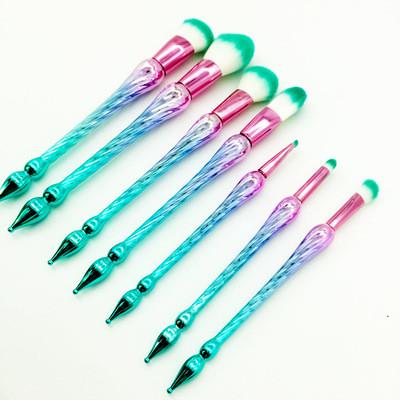 Promotion Private Label Best Quality 7Pcs Synthetic Hair Makeup Brushes Free Sample