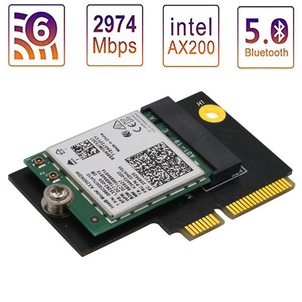 M.2 NGFF Key E To Half-Size Mini PCI-E Adapter For WiFi6 AX200, Card And Y510P Model