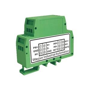 WJ20 series16bits 2-CH 4-20mA to RS485/232 green A/D Converters analog I/O