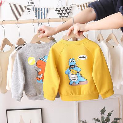 Children'S Apparel Cotton Children'S Clothing Cartoon Print Coat Toddler Animal Printed Jacket