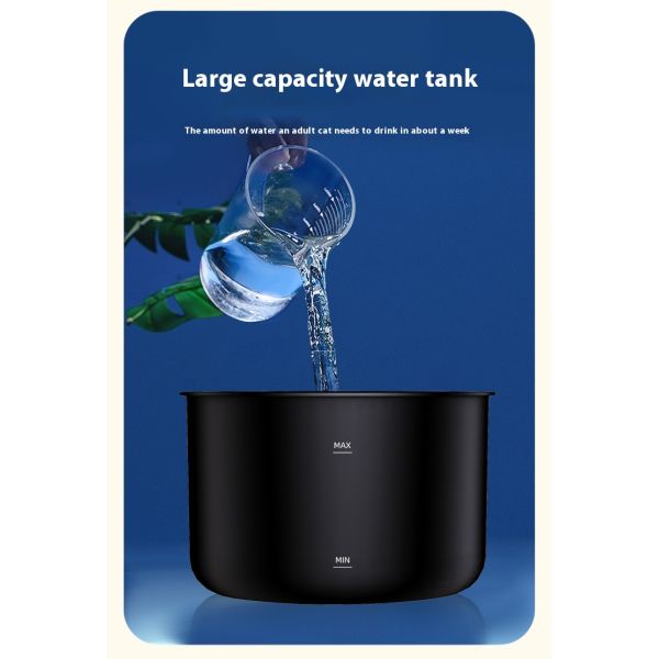 Intelligent Induction Cat Dog Water Dispenser Automatic Circulation Filter 2.2L Stainless Steel Pet Bowl Feeder Charge Power