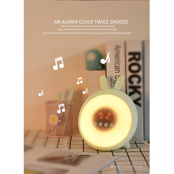 Cute Animal Led Night Clock 1200mAh Battery CE ROHS approval