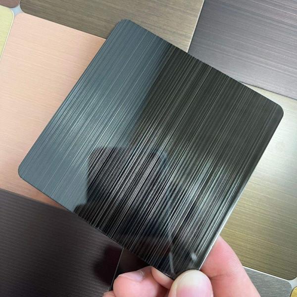 TISCO BAOSTEEL Hairline Stainless Steel Sheet 0.3 - 3.0mm Cold Rolled SS Sheet in 4ft*8ft