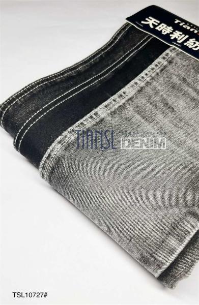 339gsm 160cm Black Twill Denim Fabric By The Yard 85% Cotton 15% Polyester