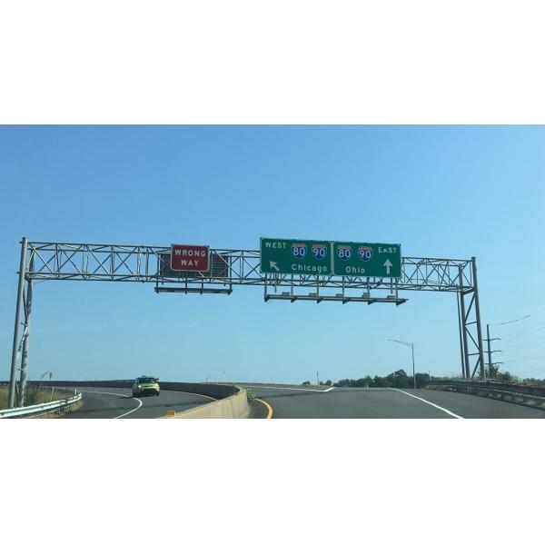 Steel Overhead Monotube Span Truss Span Overhead Sign Structures Support Highways