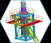 Tencan 12000L 220KW каолин емкости 4.5-6.5 T/H меля Macine, вступая в противоречия мельница клетки