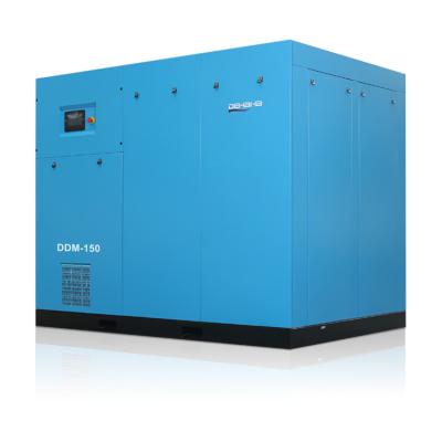 Two Satge 150hp 110kW Stationary Air Compressor Energy Saving Industrial Rotary