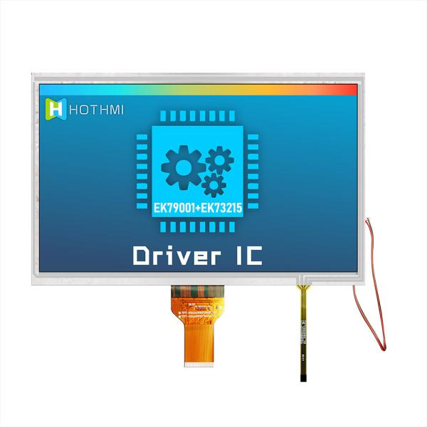 10.1 Inch Resistive TFT LCD Display With 1024x600 resistive touch