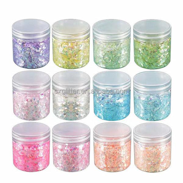 Customized Color Resin Powder 1 kg Chunky Glitter Acrylic Powder for Gel Nails at Christmas Party and Party Decorations