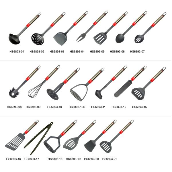 2023 Kitchen Utensils Nylon Utensil Sets for Professional Cooking