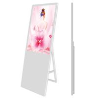 Assoalho flexível portátil que está a tela da propaganda de Flodable LCD do bocado do Signage 24 de Digitas