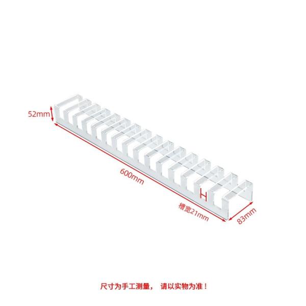 15 Card Slots Desktop Acrylic Display Stand Tile Holder Display Countertop Organizer