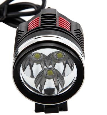 Bright Powerful Bike Lights , 4 * 1800mAh Road Bike Front Light ROHS Listed