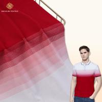 Polo Shirt Stretch Cotton Pique Fabric , Sweat Absorbing Yarn Dyed Cotton Fabric