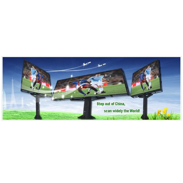 p8 SMD full color waterproof advertising led display 1/4 scanning with iron cabinet