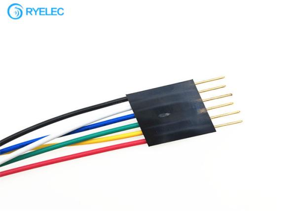 Header Motherboard Custom Wire Harness 6 Pin Male Dupont 24awg 1007 300V