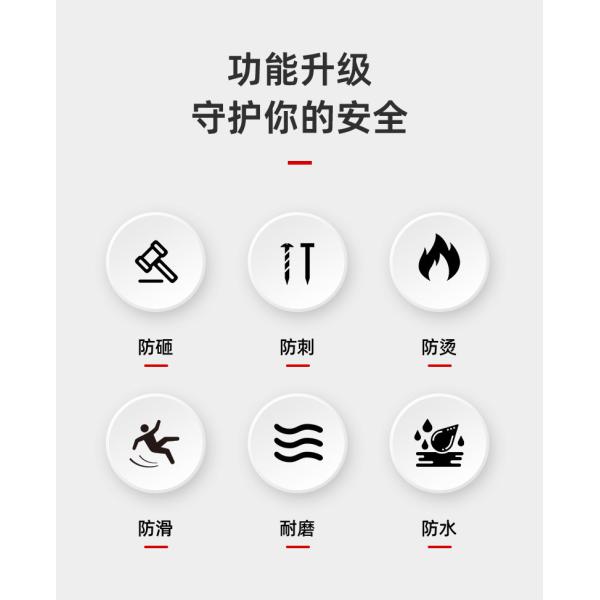 Insulating 10kv Cowhide Electrician's Shoes With Kevlar And Shock Absorbing Rubber Sole