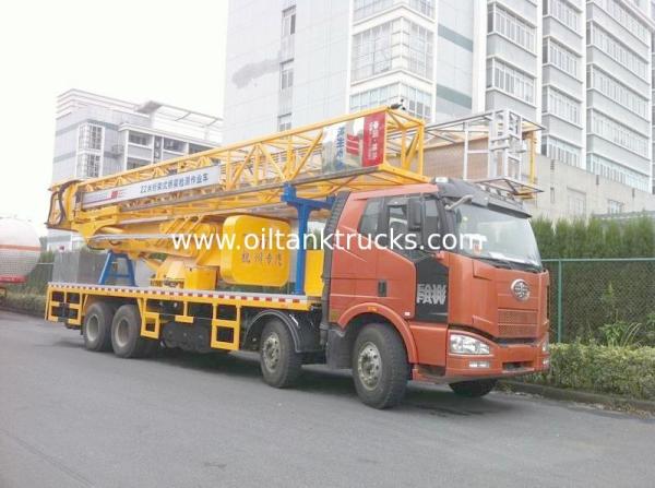 4 Axles Platform 22m Under Bridge Inspection Vehicle Euro III / IV FAW Chassis