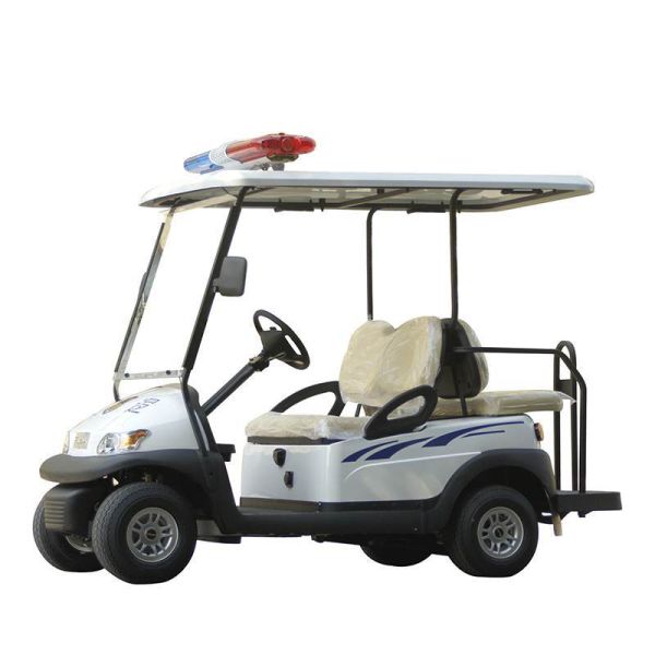 White 4 Seater Electric Security Patrol Vehicles 48V 3.7KW Aluminum Material
