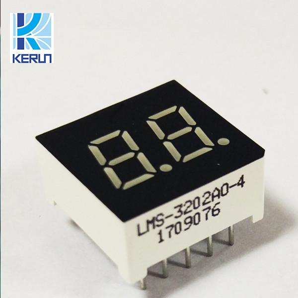 Multi Color Cathode 7 Segment LED Displays 2 Digit 0.3 Inch 10 Pins