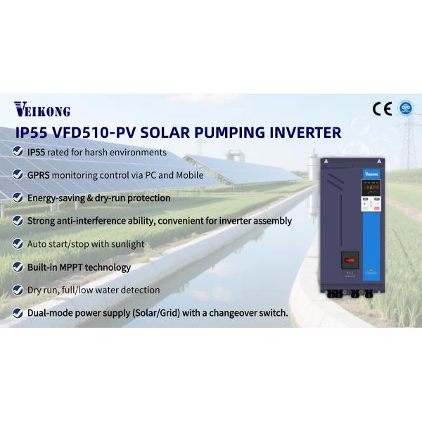 All-in-One MPPT Solar Pump Drive | IP55 Protection for 4kW - 11kW Pump Systems