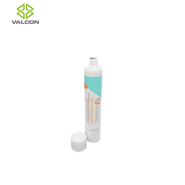 PP Empty Cosmetic Tubes ,  Glossy White Tube Packaging ISO Certification