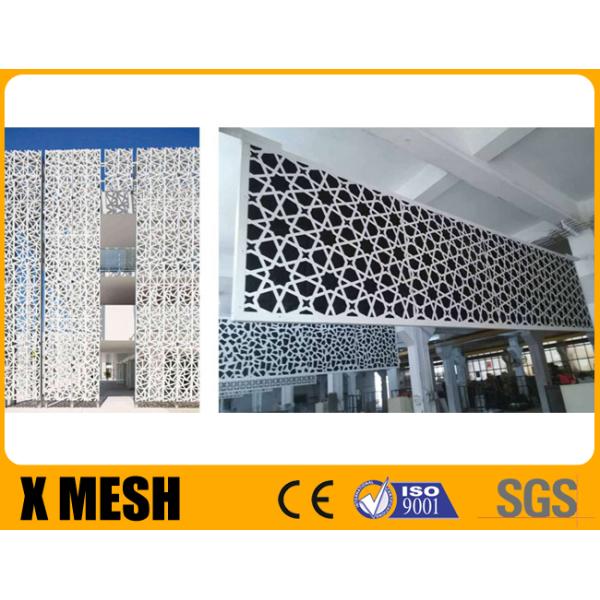 Pantalla decorativa del metal del agujero perforado de la malla metálica 25m m del grueso 2.5m m