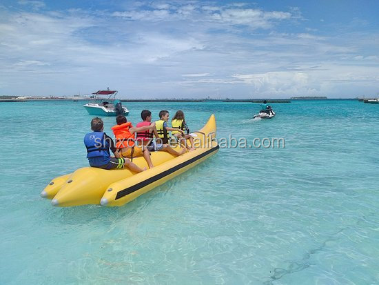 Custom 0.9mm PVC Tarpaulin Boat Towable Tube Water Games China Manufacturer