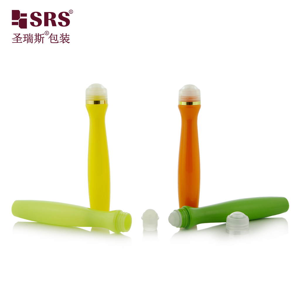 Recyclable PETG Roller Ball Bottle 360 Degree Massage Design for Body And Facial Serum Oil