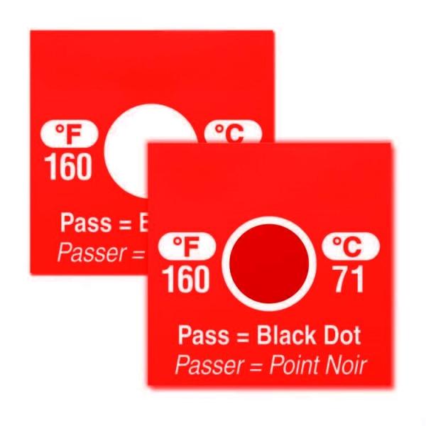 Irreversible Waterproof Temperature Sensitive Labels 40-180℃