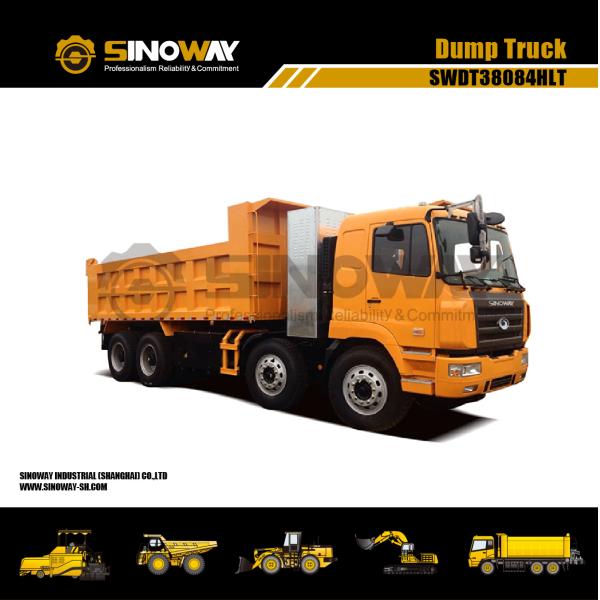 Heavy Duty Construction Dump Truck , 8x4 Dump Tipper Truck CNG Tank 351~450 hp